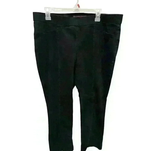 No Boundaries Women's Plus XXXL (21) Mid Rise Black Dress Pants Stretchy - Picture 2 of 7